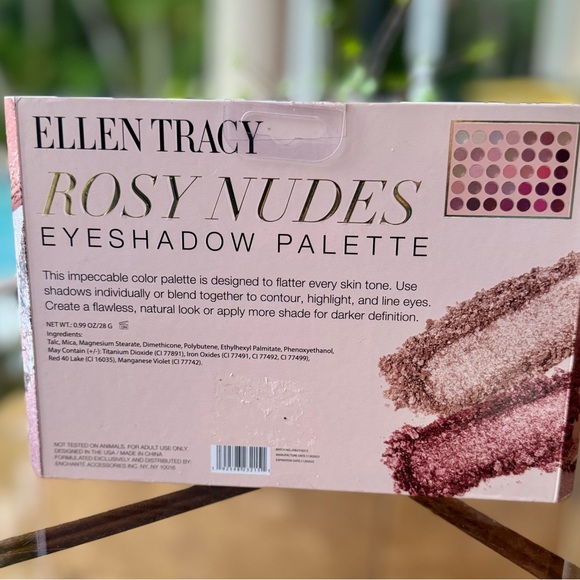 ELLEN TRACY 35 Shades of Rosy Nudes Matte & Shimmer Eyeshadow Palette - Picture 5 of 8